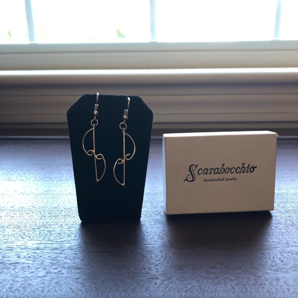 Scarabocchio Handcrafted Silver Drop Earrings